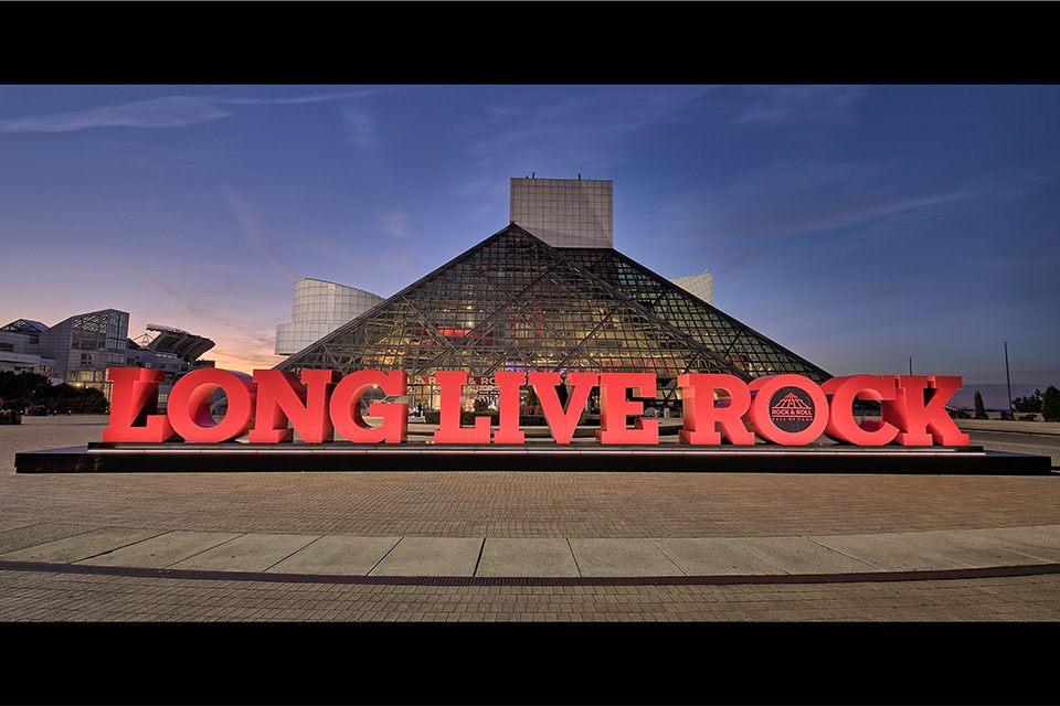 Long Live Rock Sign at Rock and Roll Hall of Fame